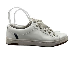 Sperry Womens 8.5 Shoes White Leather Top Sider Charter LTT Low Top Sneakers